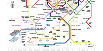 Mrt3 호선 노선도 말레이시아
