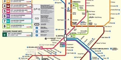 말레이시아 mrt 지도 2016